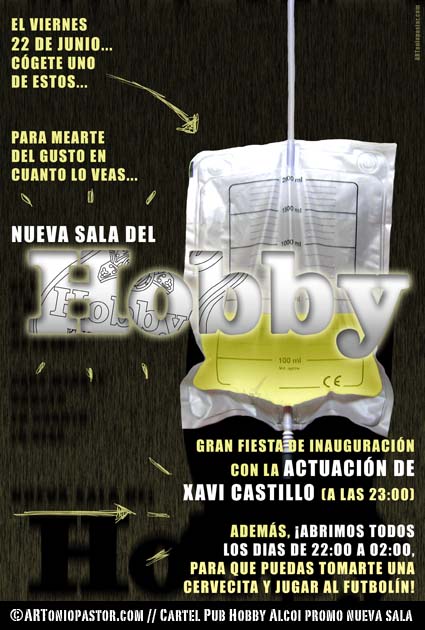 imagen cartel nueva sala del hobby