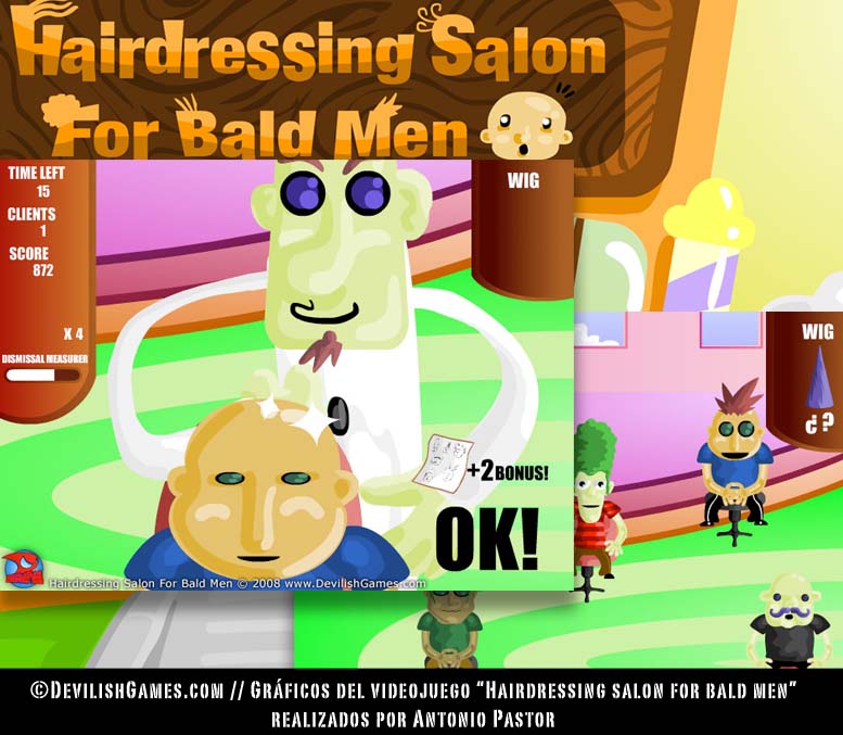 imagen para el videojuego hairdressing salon for bald men